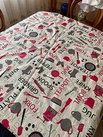 Tovaglia plastificata per tavolo tondo