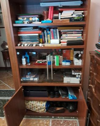libreria legno massello seminuova