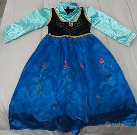 Vestito carnevale originale Anna di Frozen 120cm