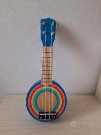 Ukulele / chitarra giocattolo in legno per bambini