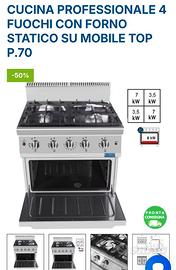 Cucina 4 fuochi