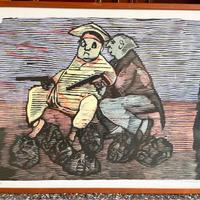 Grande litografia di Mino Maccari