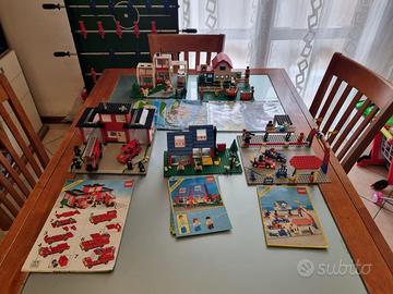 lego city anni 80 90 ospedale ranch home stazione