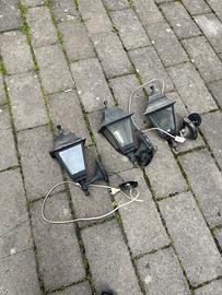 3 lampade da esterno