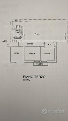 Trilocale arredato in via firenze