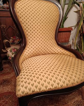 sedia poltrona stile luigi filippo xix secolo