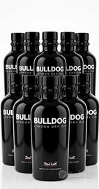 Lotto di 10 bottiglie di gin Bulldog