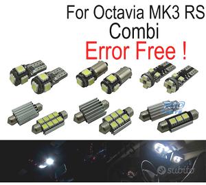 KIT 13 LAMPADE LED INTERNE PER SKODA OCTAVIA 3 MK 
