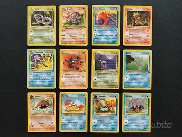 Lotto 19 carte Pokemon set Fossil ITA