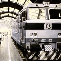 Stazione Centrale Milano Treni FS Stampa Poster