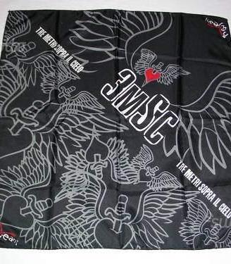 Bandana nera con promo 3MSC