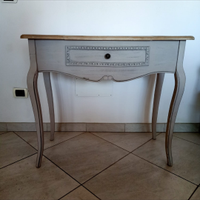 Consolle con contenitore e specchio