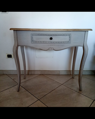 Consolle con contenitore e specchio