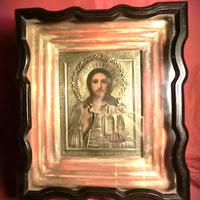 ICONA  CRISTO BENEDICENTE  1800 / sec. XIX