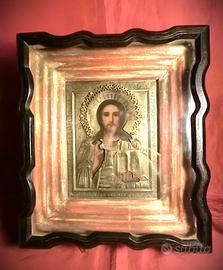 ICONA  CRISTO BENEDICENTE  1800 / sec. XIX