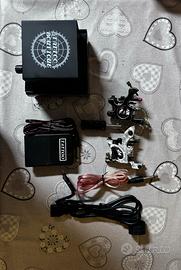 kit per tatuaggi completo + inchiostri+ aghi
