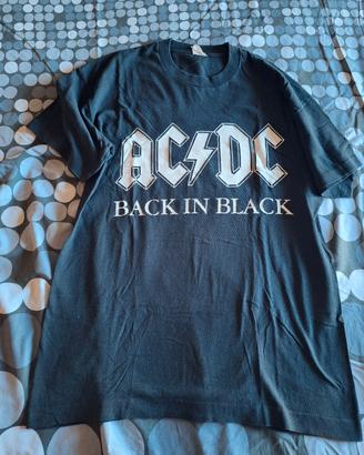 T Shirt AC/DC Back in Black taglia M