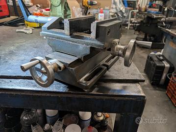 Morsa a croce con ganasce da 150 mm