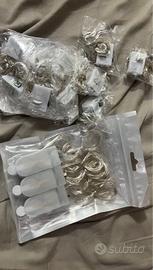 Luci LED filo rame argentato con batterie