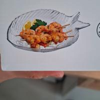 Set 6 piatti da portata a forma di pesce