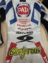 Tuta moto gara originale Michel Fabrizio Superbike