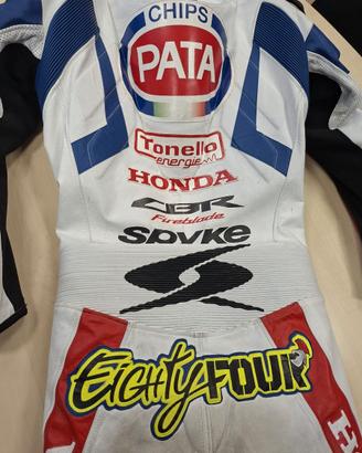 Tuta moto gara originale Michel Fabrizio Superbike