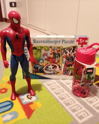 Set 3 pezzi marvel
