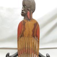 Pettine per capelli tribale vintage legno Africa