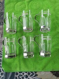 set bicchieri san pellegrino antichi