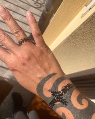 Set anello + bracciale acciaio