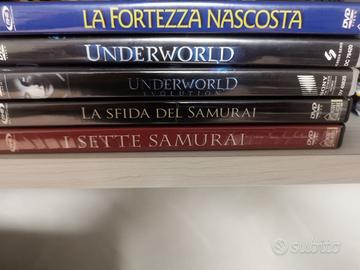 Dvd fortezza nascosta, underworld, sette samurai