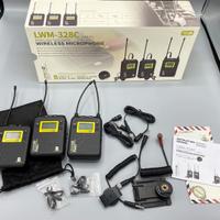 LENSGO LWM-328C radio microfono doppio interviste