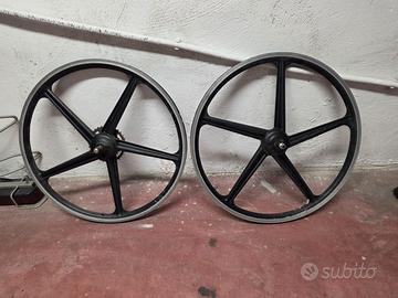 coppia cerchi 5 razze misura 26