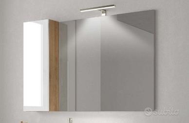 Specchio bagno con armadietto e luce