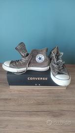 Converse velluto verde militare n.39