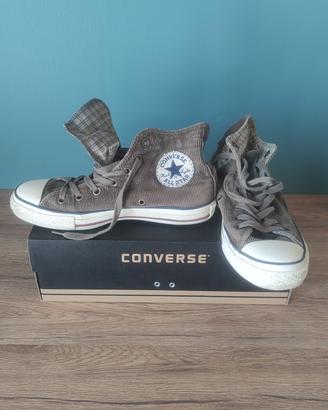 Converse velluto verde militare n.39