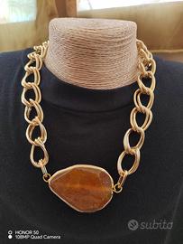 COLLIER DONNA CON PIETRA NATURALE 