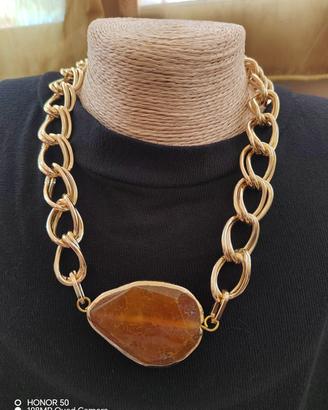 COLLIER DONNA CON PIETRA NATURALE 