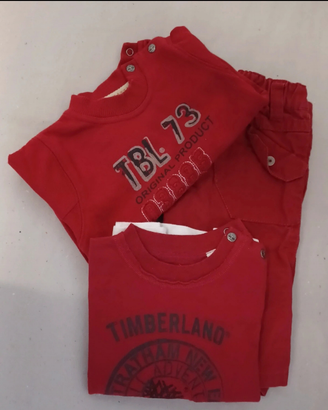Pantalone felpa e tshirt Timberland