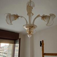 Lampadario e applique stile murano