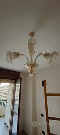 Lampadario e applique stile murano