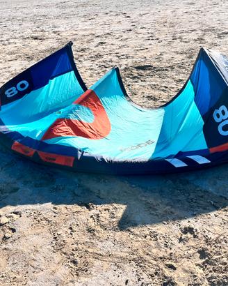 vela da kitesurf code slingshot v2 8m con barra