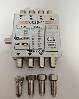 Multiswitch dCSS Unitron dCSS-41 per Sky