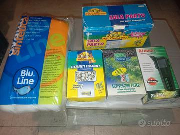 Set attrezzature acquario 