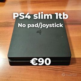 ps4 slim 1tb 1000gb senza joystick/pad playstation