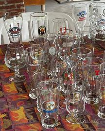 Bicchieri e caraffe birra originali multi marca.