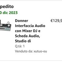 Interfaccia Audio con mixer