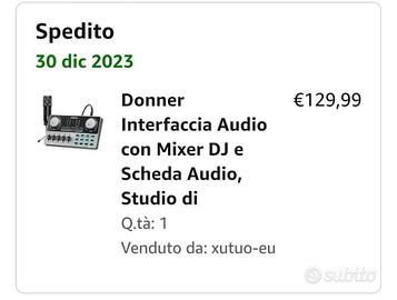 Interfaccia Audio con mixer