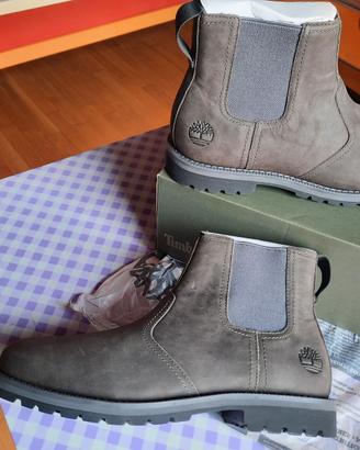 TIMBERLAND STIVALETTO NUOVO CHELSEA GRIGIO NERO 44