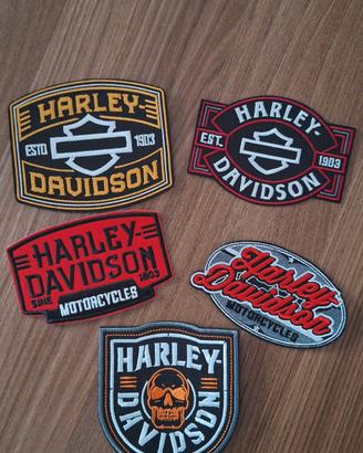 set 5 patch harley davidson 